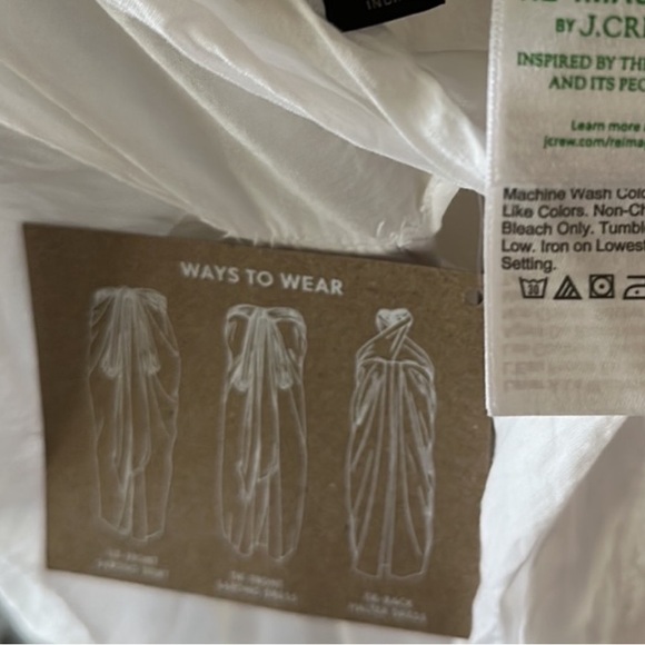 J.Crew White Beach Sarong Convertible Skirt Size Small - Picture 12 of 12